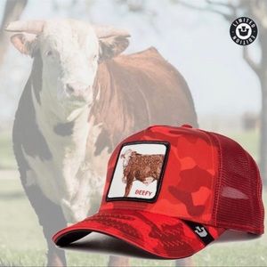 NIB Limited Edition Goorin Brothers “Beefy” Bull Trucker Hat